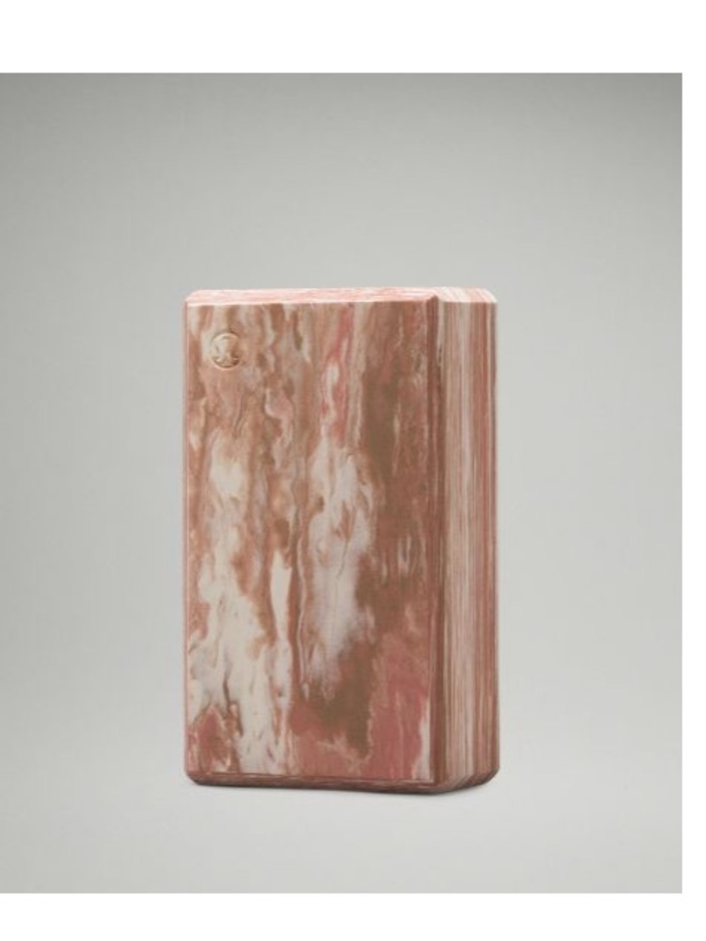 Lift and Lengthen Yoga Block in Marbled Spiced Chai & Bone